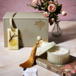 candle and bar hamper lemon